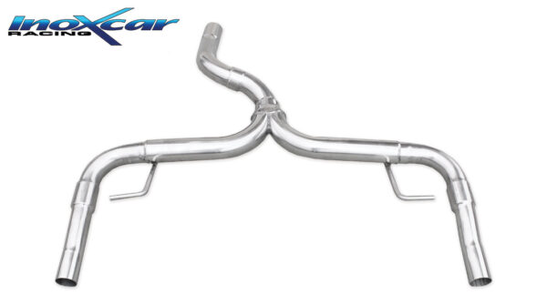INOX CAR - POSTERIORE SENZA SILENZIATORE CON USCITA DIAM.50 DX+SX RENAULT CLIO 3 RESTYLING RS 2.0I (200CV) / RS GORDINI (203CV) 2010