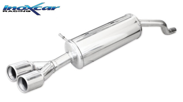 INOX CAR - POSTERIORE CON USCITA 2 X DIAM.80 RENAULT CLIO 4 GT 1.2 (120CV) 2013