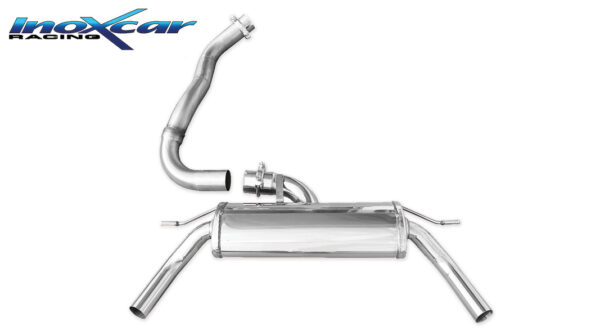 INOX CAR - POSTERIORE CON USCITA DIAM.50 DX+SX RENAULT CLIO 4 RS 200 EDC 1.6 TURBO (200CV) 2013