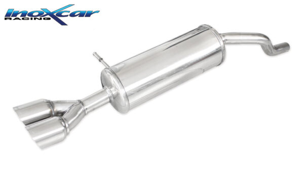 INOX CAR - POSTERIORE CON USCITA 2 X DIAM.80 RACING RENAULT CLIO 4 1.5 DCI (75CV-90CV) 2015
