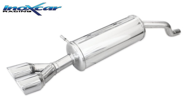 INOX CAR - POSTERIORE CON USCITA 2 X DIAM.80 X-RACE RENAULT CLIO 4 1.5 DCI (100CV) 2012