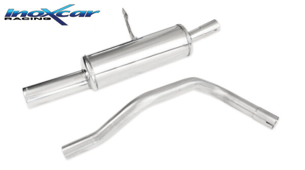 INOX CAR -  POSTERIORE CON USCITA SINGOLA DIAM. 80 RENAULT MEGANE II CC 1.5 DCI (105CV) 2006