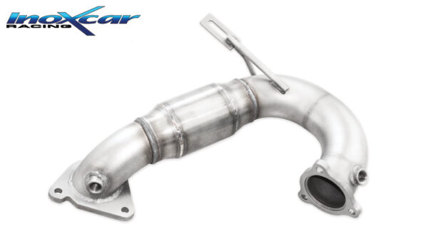 INOX CAR -  TUBO SOSTITUZIONE CATALIZZATORE CON CAT. METALLICO SPORTIVO RENAULT MEGANE III COUPE 2.0 RS TURBO (250CV) 2010 / SPORT 2.0 RS TROPHY (265CV) 2012