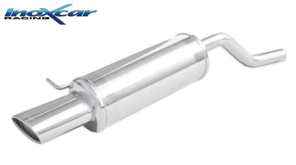 INOX CAR - POSTERIORE CON USCITA OVALE RENAULT TWINGO II 1.2 GT TURBO (100CV) 2007