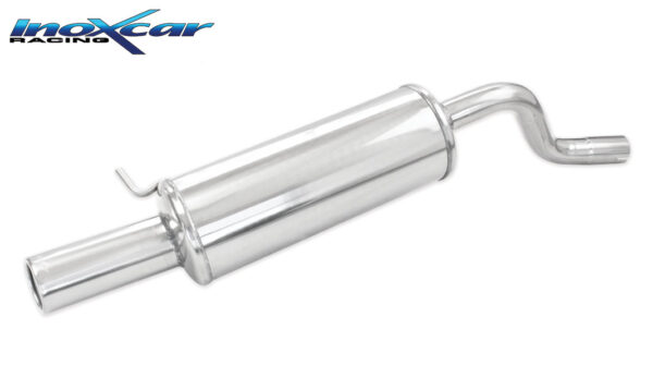 INOX CAR - POSTERIORE CON USCITA SINGOLA DIAM.80 RENAULT TWINGO II 1.6 16V RS SPORT (133CV) 2009
