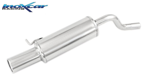 INOX CAR - POSTERIORE CON USCITA SINGOLA DIAM.102 RENAULT TWINGO II 1.6 16V RS SPORT (133CV) 2009