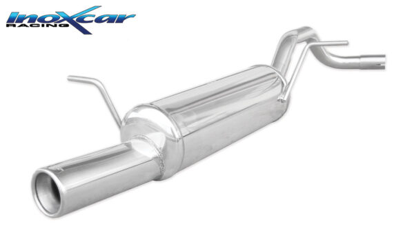INOX CAR- POSTERIORE CON USCITA SINGOLA DIAM.80 SEAT IBIZA (TYPE 6L) 1.2 12V (64CV) 2002-2006