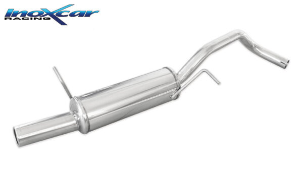 INOX CAR- POSTERIORE CON USCITA SINGOLA DIAM.80 SEAT IBIZA (TYPE 6L) 1.4 16V (100CV) 2002-2006