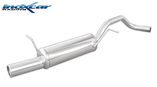 INOX CAR- POSTERIORE CON USCITA SINGOLA DIAM.80 SEAT IBIZA (TYPE 6L)  1.4 TDI (75CV) 2002-2006