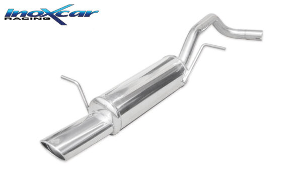 INOX CAR- POSTERIORE CON USCITA SINGOLA OVALE SEAT IBIZA (TYPE 6L) 1.9 TDI (90CV-110CV) 2002-2006