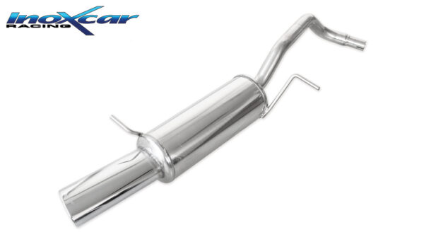 INOX CAR - POSTERIORE CON USCITA SINGOLA OVALE SEAT IBIZA SC (TYPE 6J) 1.2 (70CV) 2010