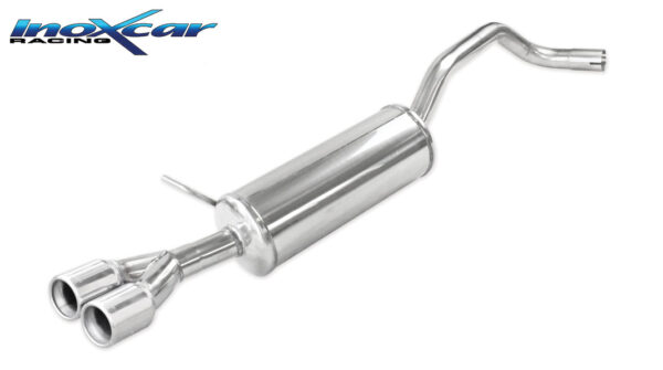 INOX CAR - POSTERIORE CON USCITA 2 X DIAM.80 SEAT IBIZA SC (TYPE 6J) 1.2 FR (110CV) 2015