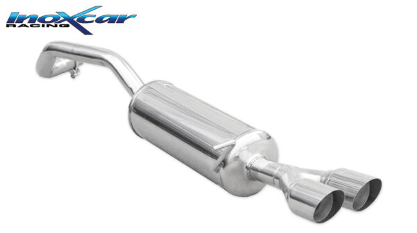 INOX CAR - POSTERIORE CON USCITA 2 X DIAM.80 RACING SEAT IBIZA SC (TYPE 6J) 1.2 FR (110CV) 2015