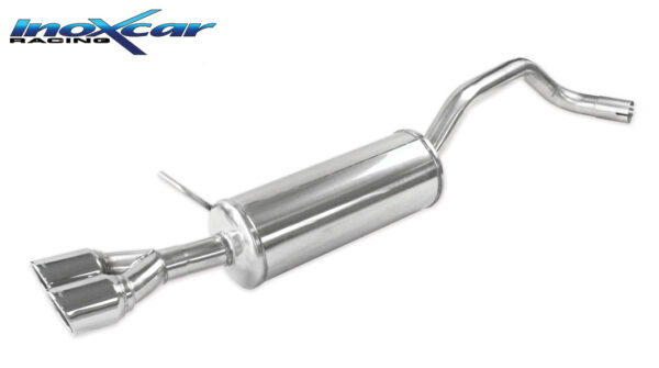 INOX CAR - POSTERIORE CON USCITA 2 X DIAM.80 X-RACE SEAT IBIZA SC (TYPE 6J) 1.2 FR (110CV) 2015