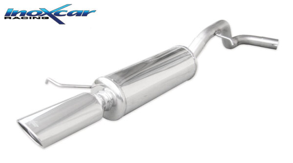INOX CAR - POSTERIORE CON USCITA SINGOLA OVALE SEAT LEON (TYPE 1M) 1.8 20V (125CV) 2000