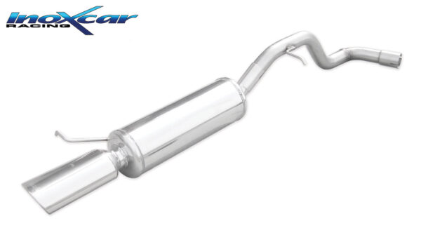 INOX CAR - POSTERIORE CON USCITA SINGOLA OVALE SEAT LEON (TYPE 1M) 1.9 TDI (130CV) 2000
