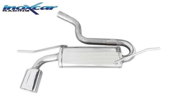 INOX CAR - POSTERIORE CON USCITA SINGOLA OVALE SEAT LEON (TYPE 1P) 1.4 TSI (125CV) 2005