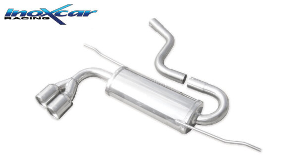 INOX CAR - POSTERIORE CON USCITA 2 X DIAM. 80 SEAT LEON (TYPE 1P) 1.4 TSI (125CV) 2005