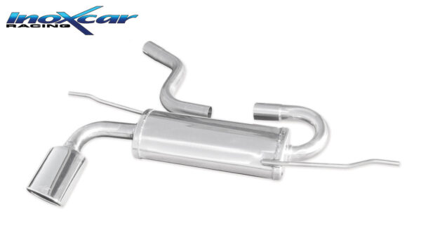INOX CAR - POSTERIORE CON USCITA SINGOLA OVALE SEAT LEON (TYPE 1P) 1.6 (102CV) 2005