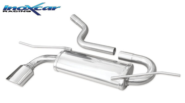 INOX CAR - POSTERIORE CON USCITA SINGOLA OVALE SEAT LEON (TYPE 5F) 1.4 TSI (122CV) 2012