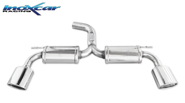 INOX CAR - POSTERIORE CON USCITA OVALE SEAT LEON (TYPE 5F) 2.0 CUPRA (280CV) 2014