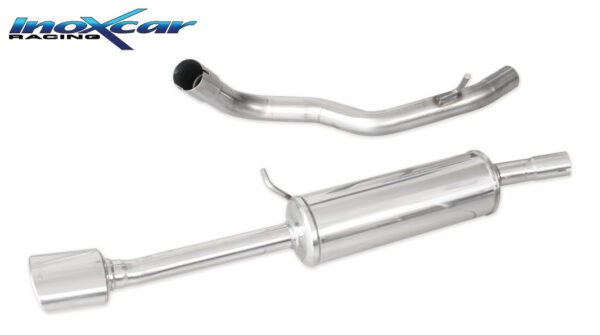 INOX CAR - POSTERIORE CON USCITA SINGOLA OVALE SEAT TOLEDO (TYPE 1M) 1.9 TDI (90CV) 1999-2002