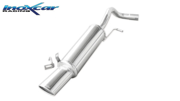 INOX CAR - POSTERIORE CON USCITA SINGOLA OVALE SKODA FABIA (TYPE 6Y) 1.4 TDI / 1.9 SDI / 1.9 TDI