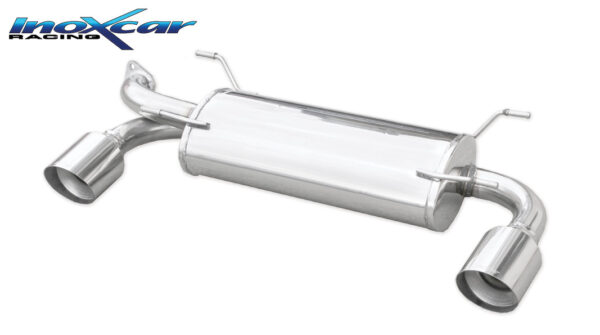 INOX CAR - POSTERIORE CON USCITA SINGOLA DIAM. 102 RACING DX+SX SUBARU BRZ 2.0 (200CV) 2012