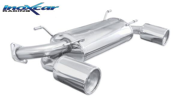 INOX CAR - POSTERIORE CON USCITA SINGOLA DIAM. 120 MEGA DX+SX SUBARU BRZ 2.0 (200CV) 2012