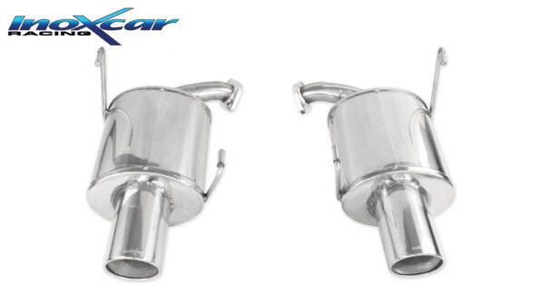 INOX CAR - POSTERIORE CON USCITA DIAM. 110 X-RACE DX+SX SUBARU FORESTER AWD 2.0 XT (240CV) 2015