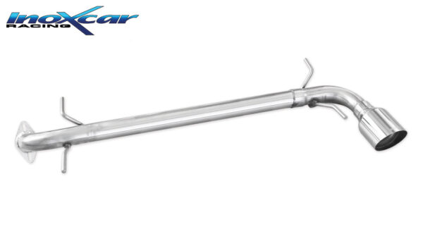 INOX CAR - POSTERIORE SENZA SILENZIATORE CON USCITA DIAM.102 RACING SUBARU IMPREZA 2.0D BOXER DIESEL (150CV) 2009