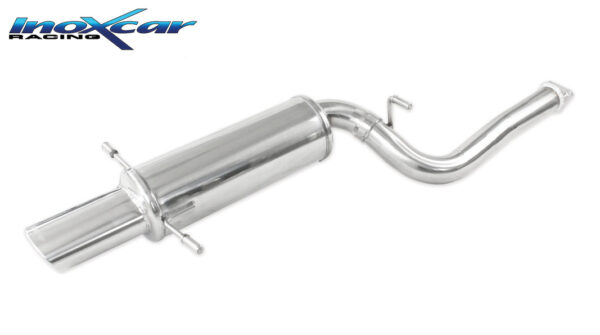 INOX CAR -  POSTERIORE CON USCITA OVALE SUBARU IMPREZA 4WD 2.0 STI TURBO (265CV) 2002