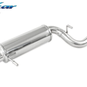 INOX CAR -  POSTERIORE CON USCITA SINGOLA OVALE SUBARU IMPREZA 4WD 2.0 WRX TURBO 2001