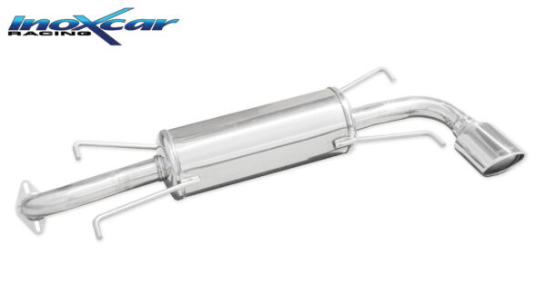 INOX CAR - POSTERIORE CON USCITA SINGOLA OVALE SUBARU IMPREZA 4WD 2.0R (150CV) 2007