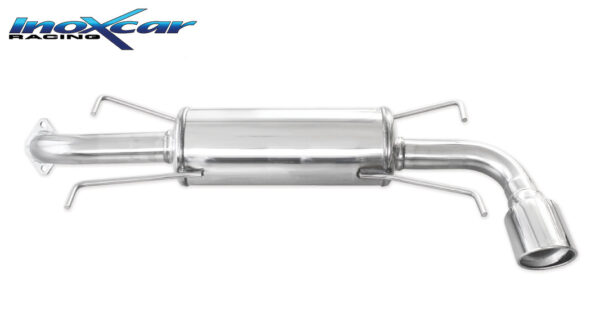 INOX CAR - POSTERIORE CON USCITA SINGOLA DIAM.100 X-RACE SUBARU IMPREZA 4WD 2.5 WRX (265CV) 2008