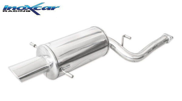 INOX CAR - POSTERIORE CON USCITA SINGOLA OVALE SUBARU IMPREZA 4WD 2.5 WRX TURBO (230CV) 2006