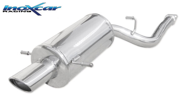 INOX CAR - POSTERIORE CON USCITA SINGOLA OVALE SUBARU IMPREZA AWD WRX (225CV) 2003
