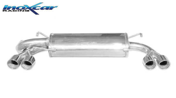 INOX CAR - POSTERIORE CON USCITA 2 X DIAM. 80 X-RACE DX+SX SUBARU IMPREZA 4WD 2.5T WRX STI 08MY (300CV) 2008