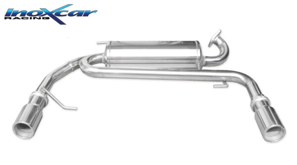 INOX CAR - POSTERIORE CON USCITA DIAM.80 DX+SX SUZUKI SWIFT 1.6 16V SPORT (125CV) 2006