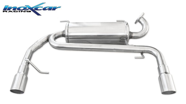 INOX CAR - POSTERIORE CON USCITA DIAM.80 RACING DX+SX SUZUKI SWIFT 1.6 16V SPORT (125CV) 2006