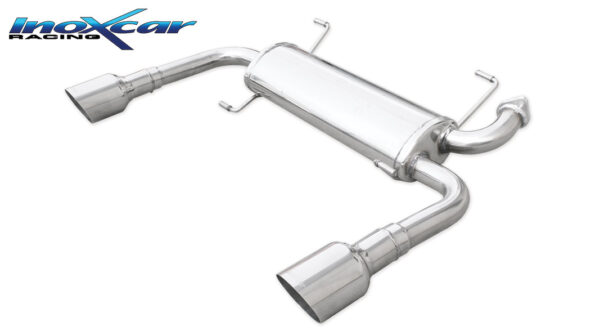 INOX CAR - POSTERIORE CON USCITA DIAM.102 RACING DX+SX SUZUKI SUZUKI SWIFT 1.6 VVT SPORT (136CV) 2012