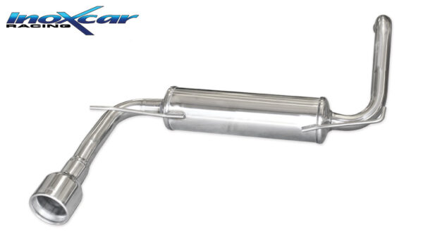 INOX CAR - POSTERIORE CON USCITA SINGOLA DIAM.102 TOYOTA AYGO 1.0 (68CV) 2005