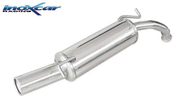 INOX CAR -  POSTERIORE CON USCITA SINGOLA DIAM.80 TOYOTA YARIS 1.3 (85CV) 1999