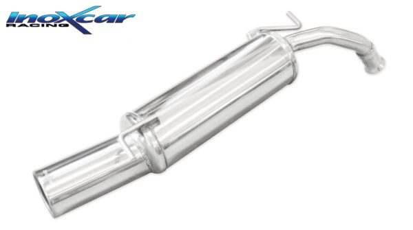 INOX CAR -  POSTERIORE CON USCITA SINGOLA DIAM.102 TOYOTA YARIS 1.5 TS TURBO (105CV) 2003-2005