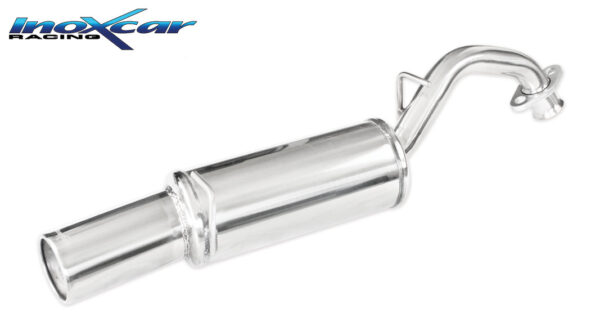 INOX CAR -  POSTERIORE CON USCITA SINGOLA DIAM.102 TOYOTA YARIS 1.8 TS (133CV) 2006