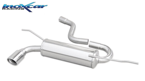 INOX CAR - POSTERIORE CON USCITA SINGOLA DIAM.90 X-RACE VOLKSWAGEN GOLF 5 1.9 TDI (105CV) 2004