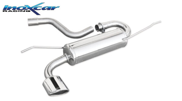 INOX CAR - POSTERIORE CON USCITA SINGOLA OVALE VOLKSWAGEN GOLF 5 1.9 TDI (105CV) 2004