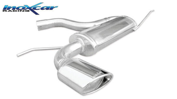 INOX CAR - POSTERIORE CON USCITA SINGOLA OVALE VOLKSWAGEN GOLF 5 2.0 TFSI GTI (200CV-230CV) 2004