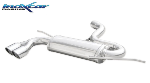 INOX CAR - POSTERIORE CON USCITA 2 X DIAM.80 X-RACE VOLKSWAGEN GOLF 5 2.0 TFSI GTI (200CV-230CV) 2004