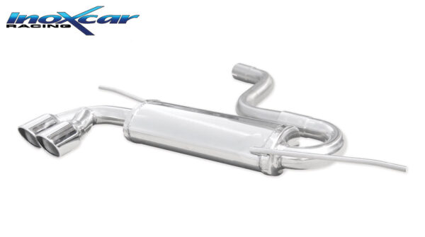 INOX CAR - POSTERIORE CON USCITA 2 X DIAM. 80 X-RACE VOLKSWAGEN GOLF 6 2.0 TDI (170CV) GTD 2009
